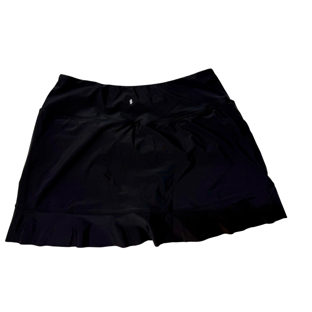 Soothfeel Black Flounce Hem Athletic Skort XL Skirt Shorts Tennis Golf‎ Workout